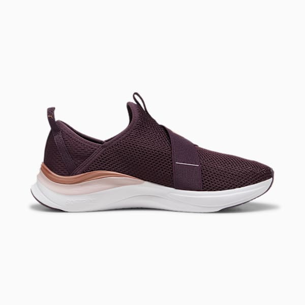 Tenis de running para mujer SOFTRIDE Harmony Slip-On, Midnight Plum-Rose Gold-Mauve Mist, extralarge