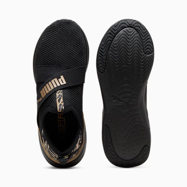 SOFTRIDE Harmony Feline Women's Slip-On Shoes, PUMA Black-PUMA Gold, extralarge-IND