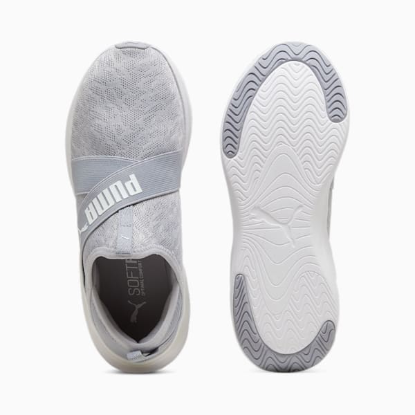 SOFTRIDE Harmony Meta Women's Slip-On Shoes, Gray Fog-PUMA White, extralarge-IDN