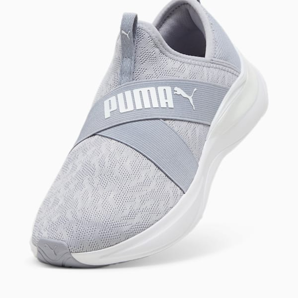 SOFTRIDE Harmony Meta Women's Slip-On Shoes, Gray Fog-PUMA White, extralarge-IDN