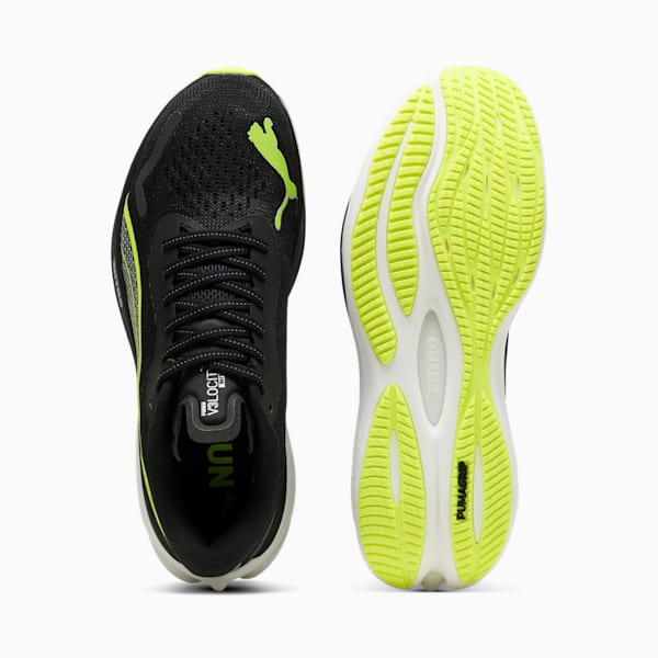 Velocity NITRO™ Men's Wide Running Shoes, PUMA Black-Yellow Alert, extralarge
