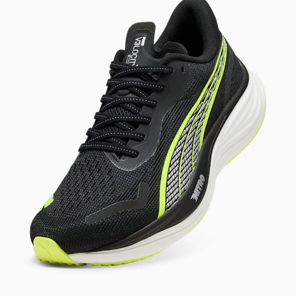 Velocity NITRO™ Men's Wide Running Shoes, PUMA Black-Yellow Alert, extralarge