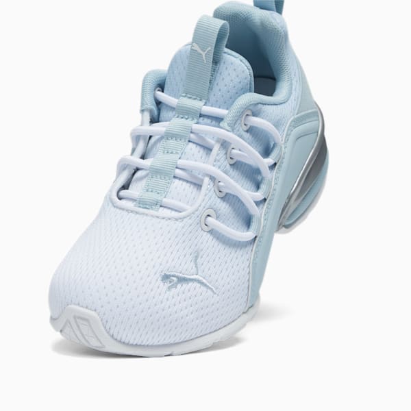 Axelion Icy Fade Mesh Little Kids' Sneakers, PUMA White-Silver Sky, extralarge
