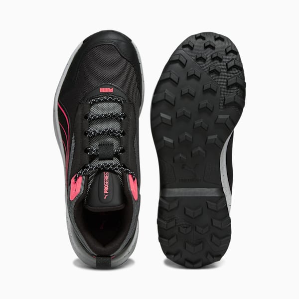 Zapatos para correr Obstruct Pro Mid para mujer, PUMA Black-Cool Dark Gray-Fire Orchid, extralarge