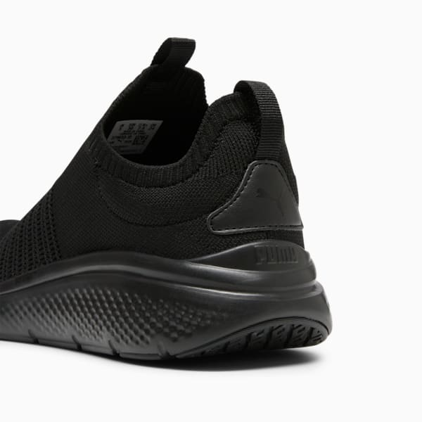 Nike black slip on sneakers discount