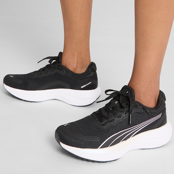 Scend Pro Women's Running Shoes, PUMA Black-Grape Mist, extralarge