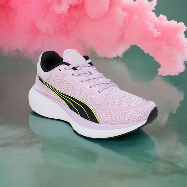 Scend Pro Women's Running Shoes, Grape Mist-PUMA Black-Lime Pow, extralarge-IND