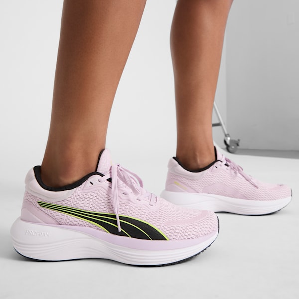 Scend Pro Women's Running Shoes, Grape Mist-PUMA Black-Lime Pow, extralarge