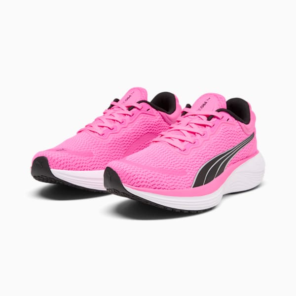 Zapatos para correr Scend Pro para mujer, Poison Pink-PUMA White, extralarge