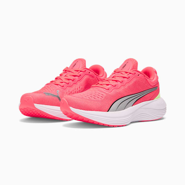 Scend Pro Engineered Women's Running Shoes, Fire Orchid-Speed Green, extralarge