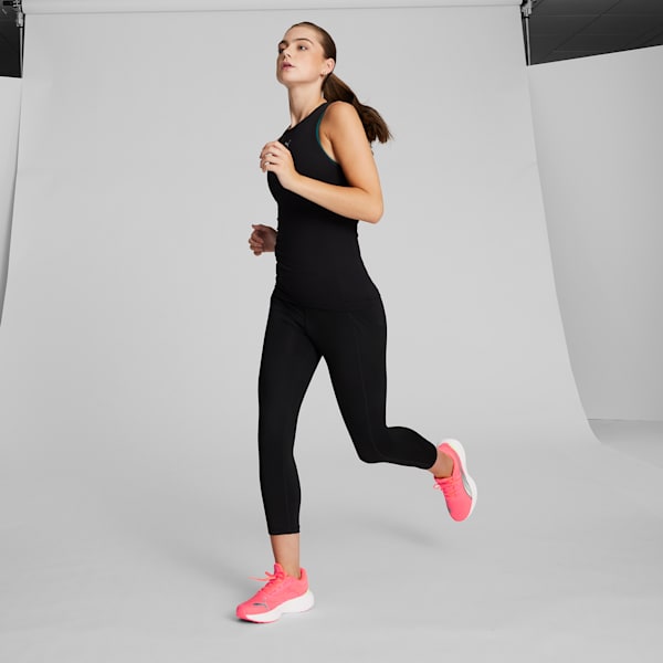 Tenis para correr Scend Pro Engineered para mujer, Fire Orchid-Speed Green, extralarge