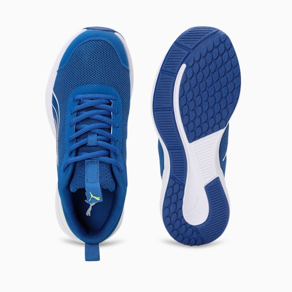 Kruz Profoam Youth Running Shoes, Cobalt Glaze-PUMA White-Lime Pow, extralarge-IND