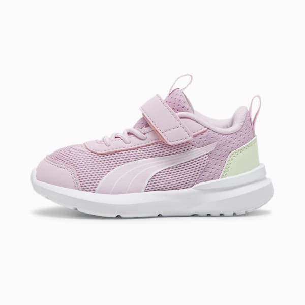 Tenis para infantes Kruz, Grape Mist-PUMA White-Green Illusion, extralarge