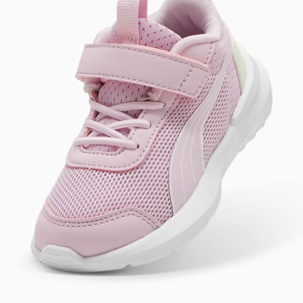 Tenis para infantes Kruz, Grape Mist-PUMA White-Green Illusion, extralarge