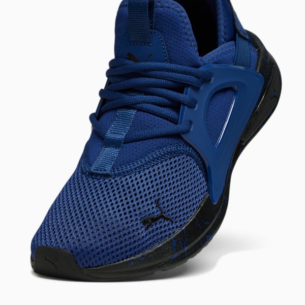 Softride Enzo Evo Marble Men's Running Shoes, Blazing Blue-PUMA Black, extralarge