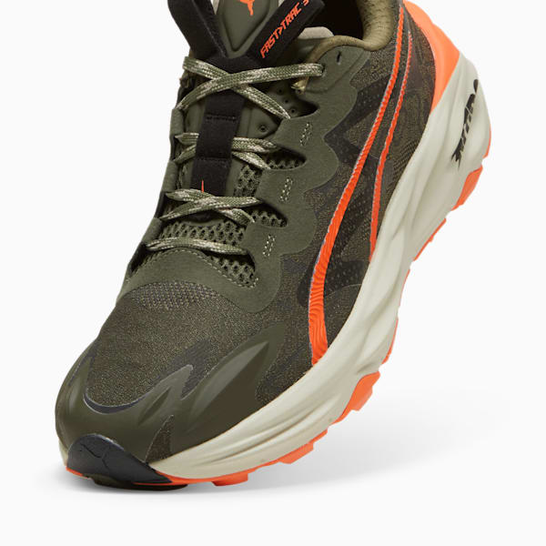 SEASONS Fast-Trac NITRO™ 3 Men's Trail Running Shoes, Dark Olive-Flame Flicker-Desert Dust, extralarge