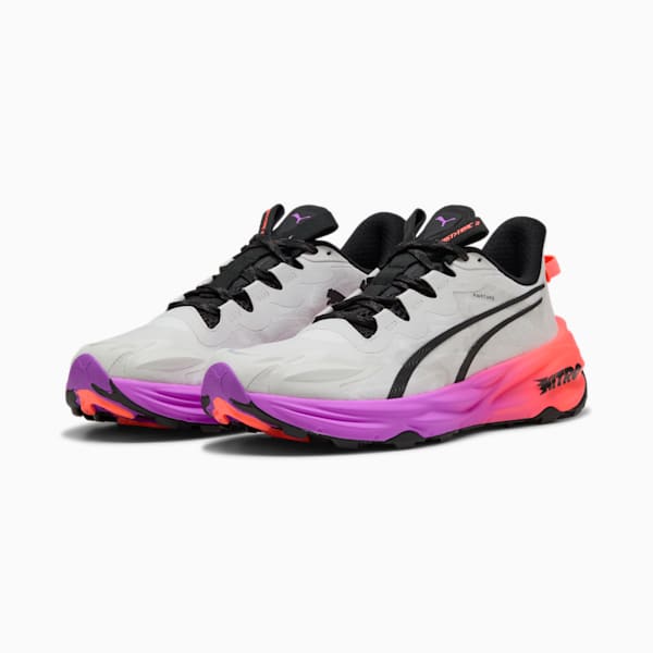 Tenis de running Hombre Fast-Trac NITRO™ 3, Feather Gray-Glowing Red-Pure Magenta, extralarge