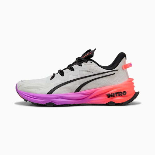 Tenis de running Hombre Fast-Trac NITRO™ 3, Feather Gray-Glowing Red-Pure Magenta, extralarge