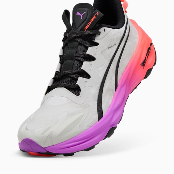 Tenis de running Hombre Fast-Trac NITRO™ 3, Feather Gray-Glowing Red-Pure Magenta, extralarge
