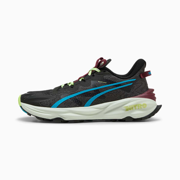 Tenis de running Hombre Fast-Trac NITRO™ 3, PUMA Black-Sage Frost-Ruby Shimmer, extralarge