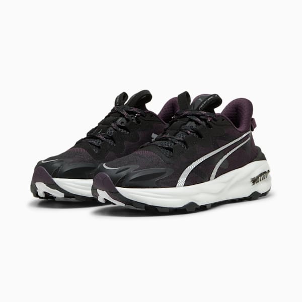 SEASONS Fast-Trac NITRO™ 3 Women's Trail Running Shoes, PUMA Black-Midnight Plum-PUMA White, extralarge