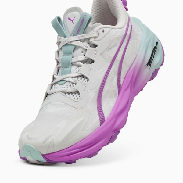SEASONS Fast-Trac NITRO™ 3 Women's Trail Running Shoes, Feather Gray-Pure Magenta-Modern Mint, extralarge