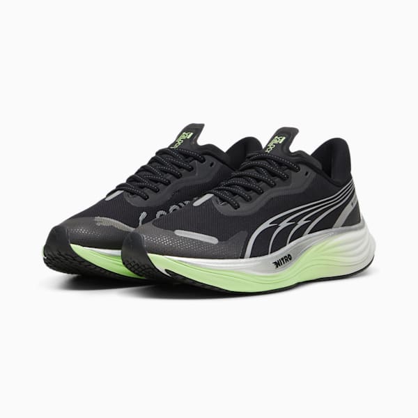 Velocity NITRO™ 3 GTX Women's Running Shoes, PUMA Black-PUMA Silver-Fizzy Apple, extralarge