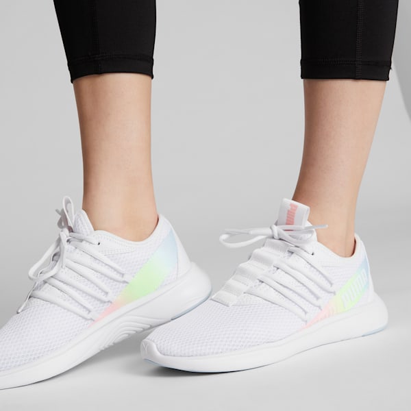 Chaussure de course Star Vital Stripe Femme, PUMA White-Koral Ice, extralarge