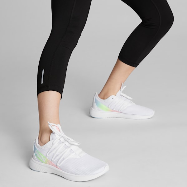 Chaussure de course Star Vital Stripe Femme, PUMA White-Koral Ice, extralarge