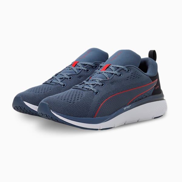 SOFTRIDE Pro Echo one8 Running Shoes, Inky Blue-For All Time Red, extralarge-IND