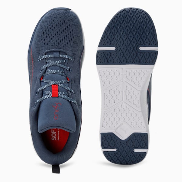 SOFTRIDE Pro Echo one8 Running Shoes, Inky Blue-For All Time Red, extralarge-IND