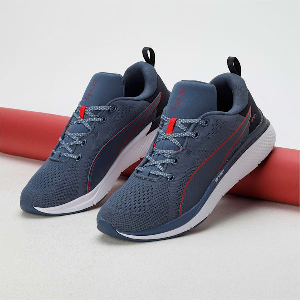 SOFTRIDE Pro Echo one8 Running Shoes, Inky Blue-For All Time Red, extralarge-IND