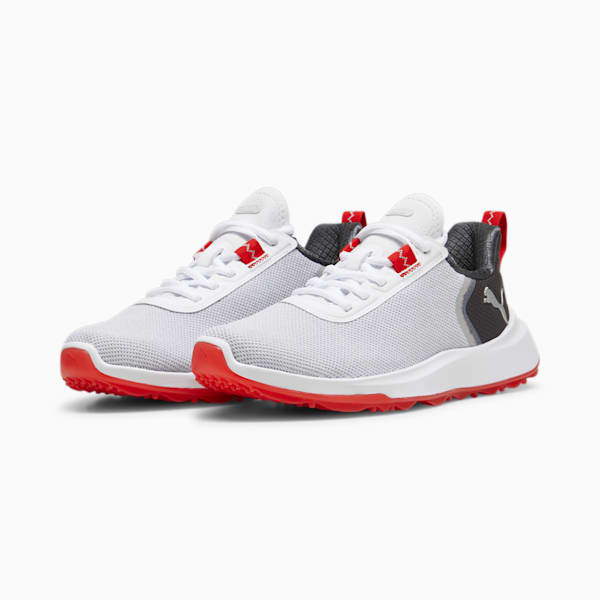 Fusion Crush Sport Golf Shoes Youth, PUMA White-Dark Coal, extralarge-GBR