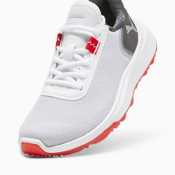 Fusion Crush Sport Golf Shoes Youth, PUMA White-Dark Coal, extralarge-GBR