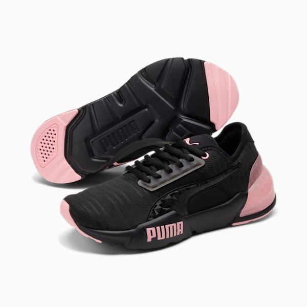 Cell Phase Femme Women's Running Shoes, PUMA Black-Koral Ice, extralarge