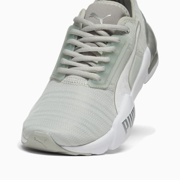 Cell Phase Femme Women's Running Shoes, Ash Gray-PUMA White-PUMA Silver, extralarge