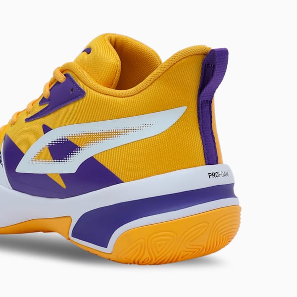 Genetics Basketball Shoes, Yellow Sizzle-PUMA White, extralarge-IND