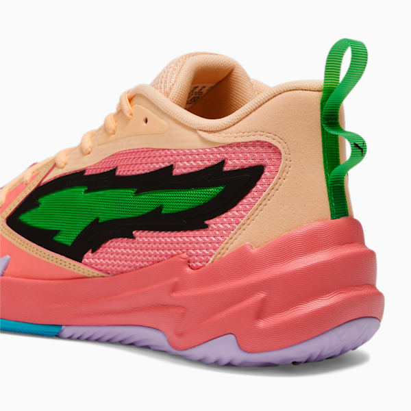 Scoot Zeros Unisex Basketball Shoes, Passionfruit-PUMA Green-Peach Fizz, extralarge-IND