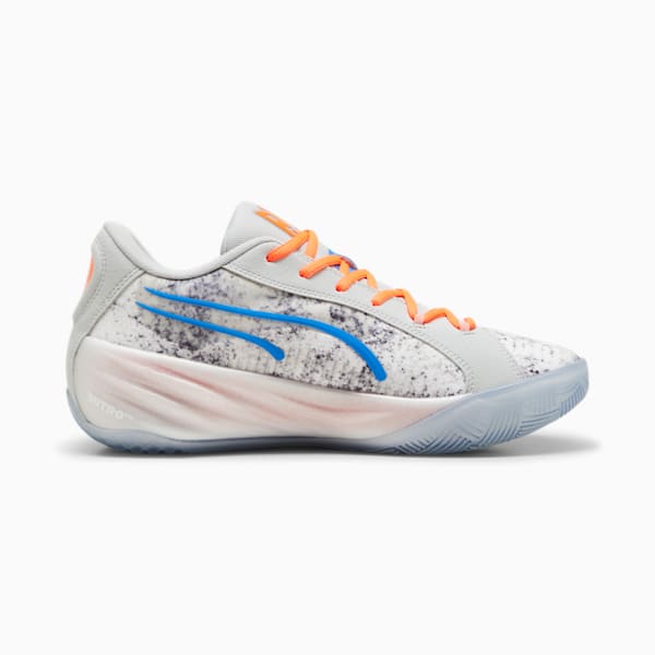 Chaussures de basketball All-Pro NITRO™ RJ Barrett pour homme, Cool Light Gray-Ultra Orange, extralarge