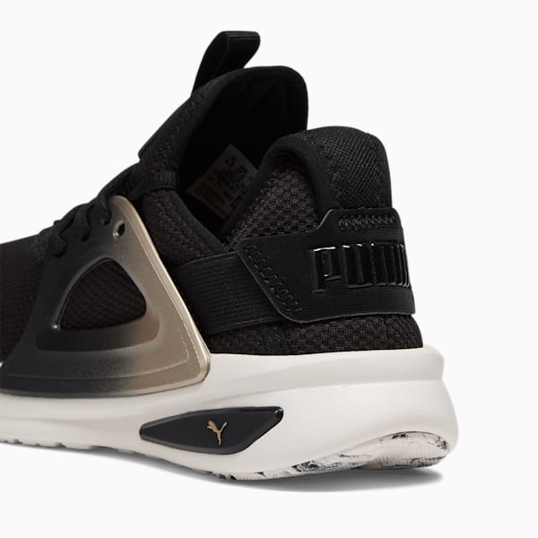 Tenis Softride Enzo Evo Molten para correr para mujer, PUMA Black-PUMA Gold, extralarge
