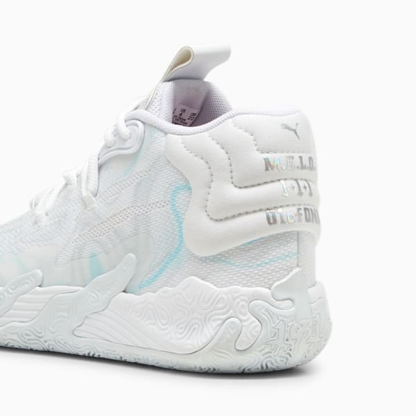 Tenis de básquetbol juvenil PUMA x LAMELO BALL MB.03 Iridescent, PUMA White-Dewdrop, extralarge