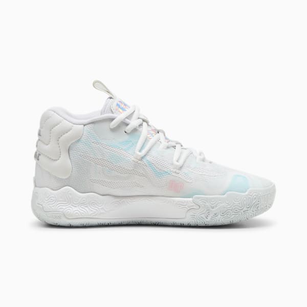 Tenis de básquetbol juvenil PUMA x LAMELO BALL MB.03 Iridescent, PUMA White-Dewdrop, extralarge