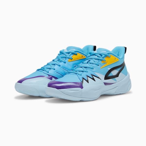 Genetics Basketball Shoes, Luminous Blue-Icy Blue, extralarge-IND