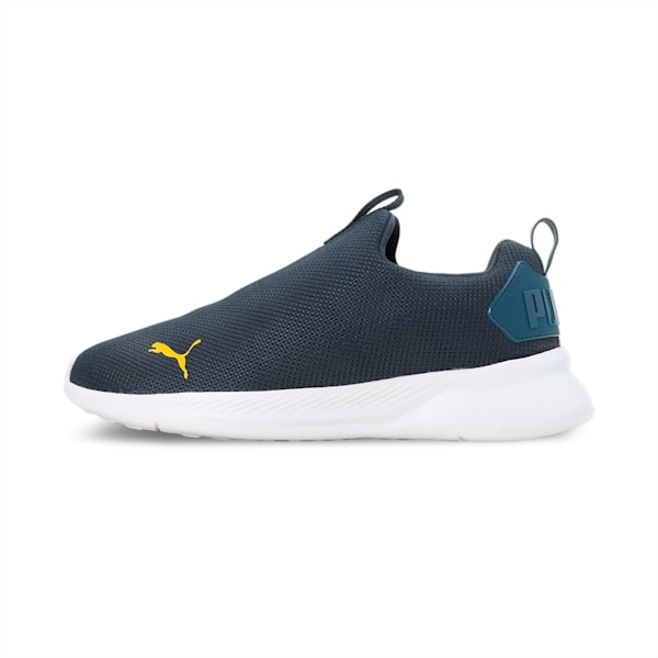 Puma Wish Max Men's Running Shoes, Dark Night-Yellow Sizzle, extralarge-IND