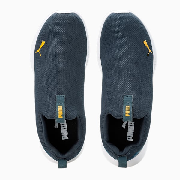 Puma Wish Max Men's Running Shoes, Dark Night-Yellow Sizzle, extralarge-IND