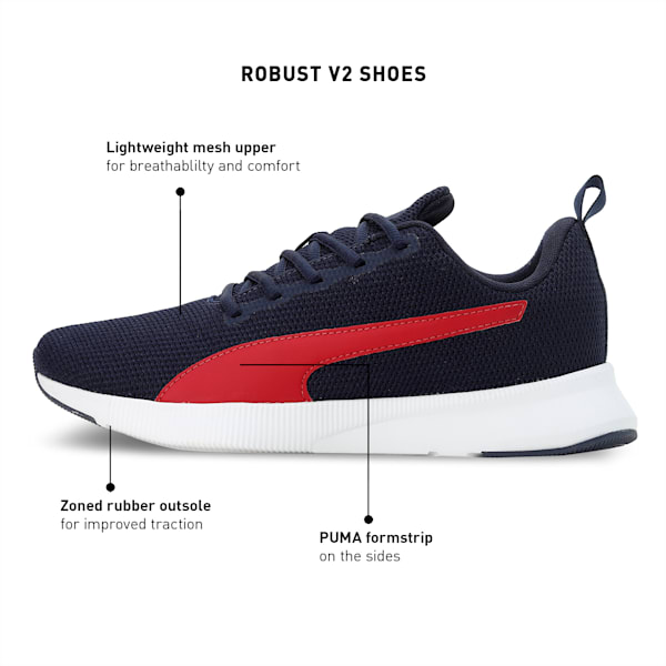 Robust V2 Men's Shoes, PUMA Navy-Red Dahlia, extralarge-IND