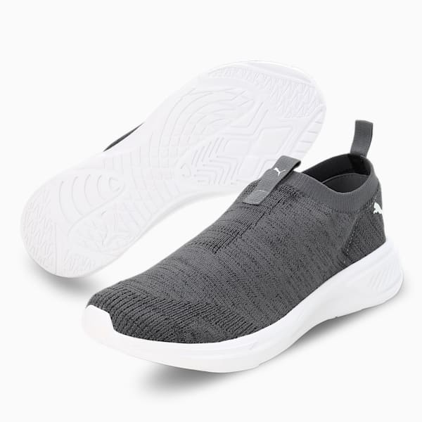 Scorch Mark Slip On Men's Running Shoes, PUMA Black-PUMA White-Cool Dark Gray, extralarge-IND