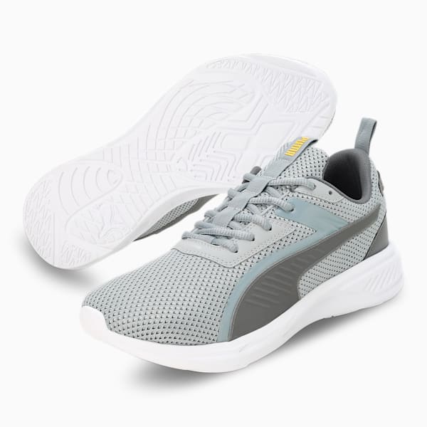 Scorch Runner V2 Men's Shoes, Cool Mid Gray-Cool Dark Gray-Yellow Sizzle, extralarge-IND