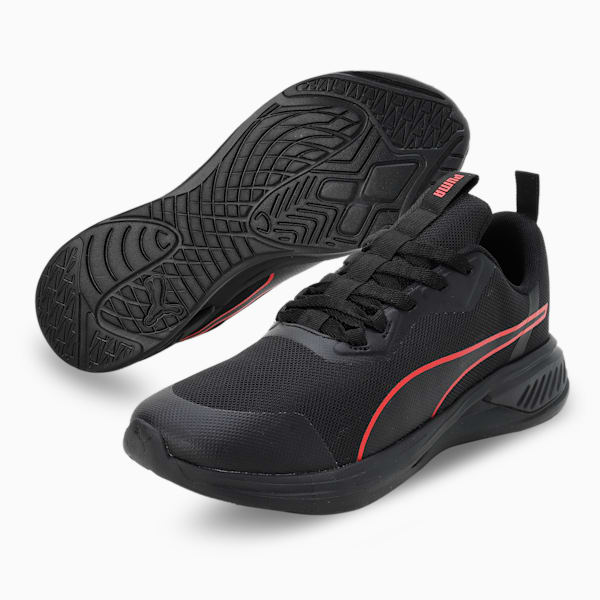 Foam Stride Men's Running Shoes, PUMA Black-For All Time Red, extralarge-IND