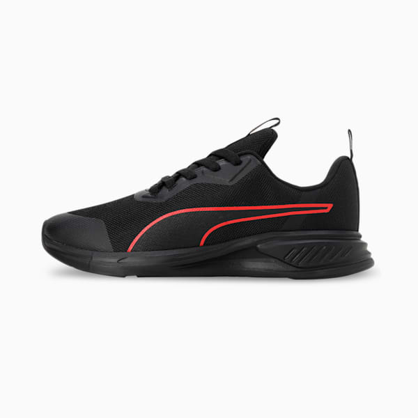 PUMA Foam Stride Men's Running Shoes, PUMA Black-For All Time Red, extralarge-IND